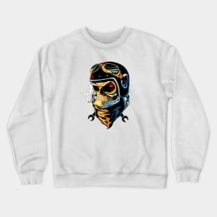 biker shirt designs Crewneck Sweatshirt